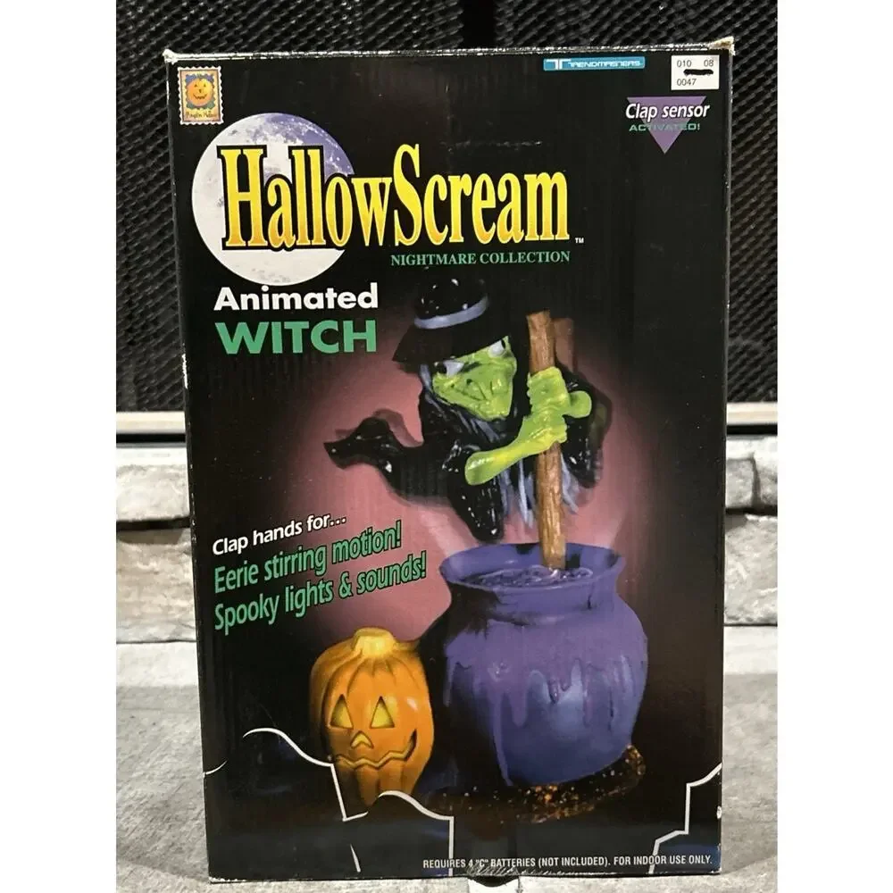 1997 TrendMasters Hallowscream Animated Witch Clap Sensor